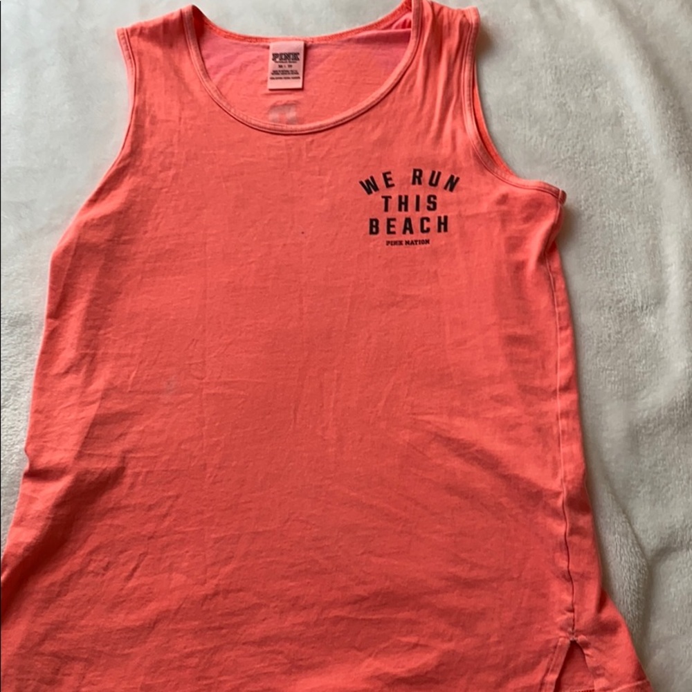 Super cute oversized Pink beach tank top! (OBO)